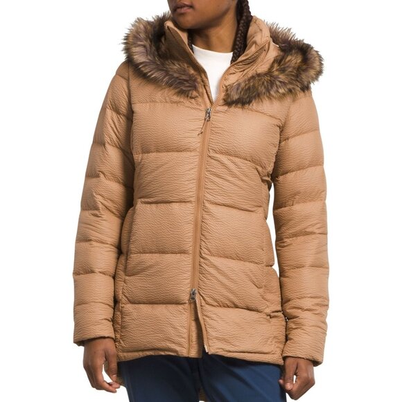 The North Face Womens Dreamer Parkina 600-Down Winter Jacket Almond Butter Sz Xs - Picture 2 of 15